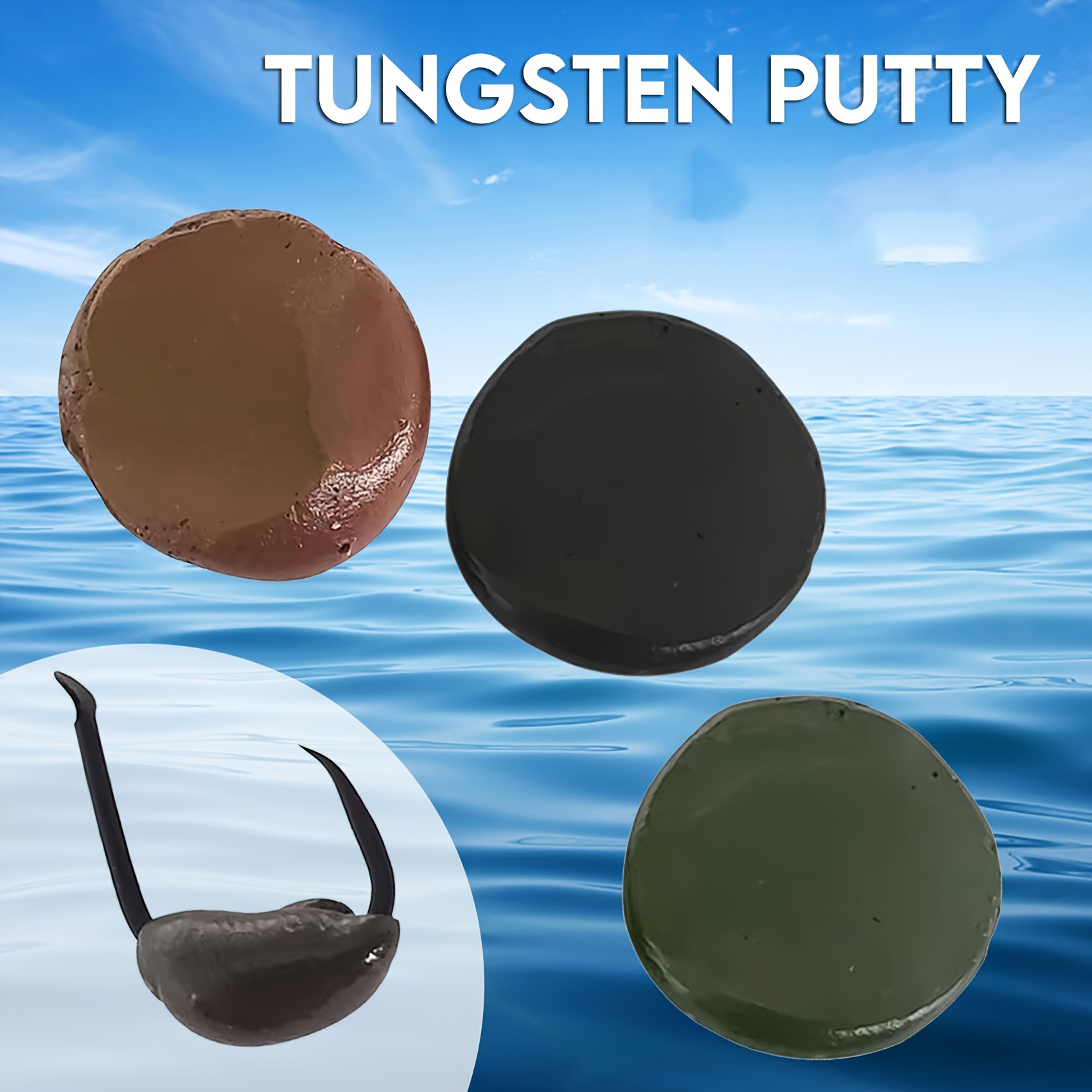 Fishing Equipment Tackle - Tungsten Putty 0.5oz(15g) Tika Sports 1pc/3pcs