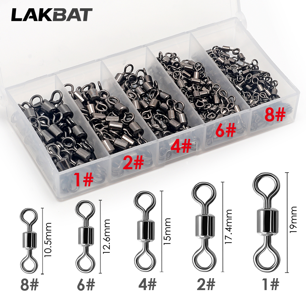 Fishing Equipment Tackle - 100PCS Stainless Steel Fishing Swivel Bearing