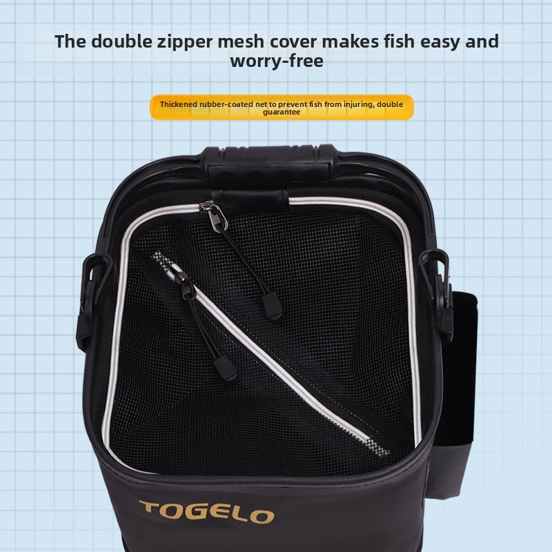 Fish bucket New folding fishin - Fishing Equipment In บทวิจารณ์และราคา