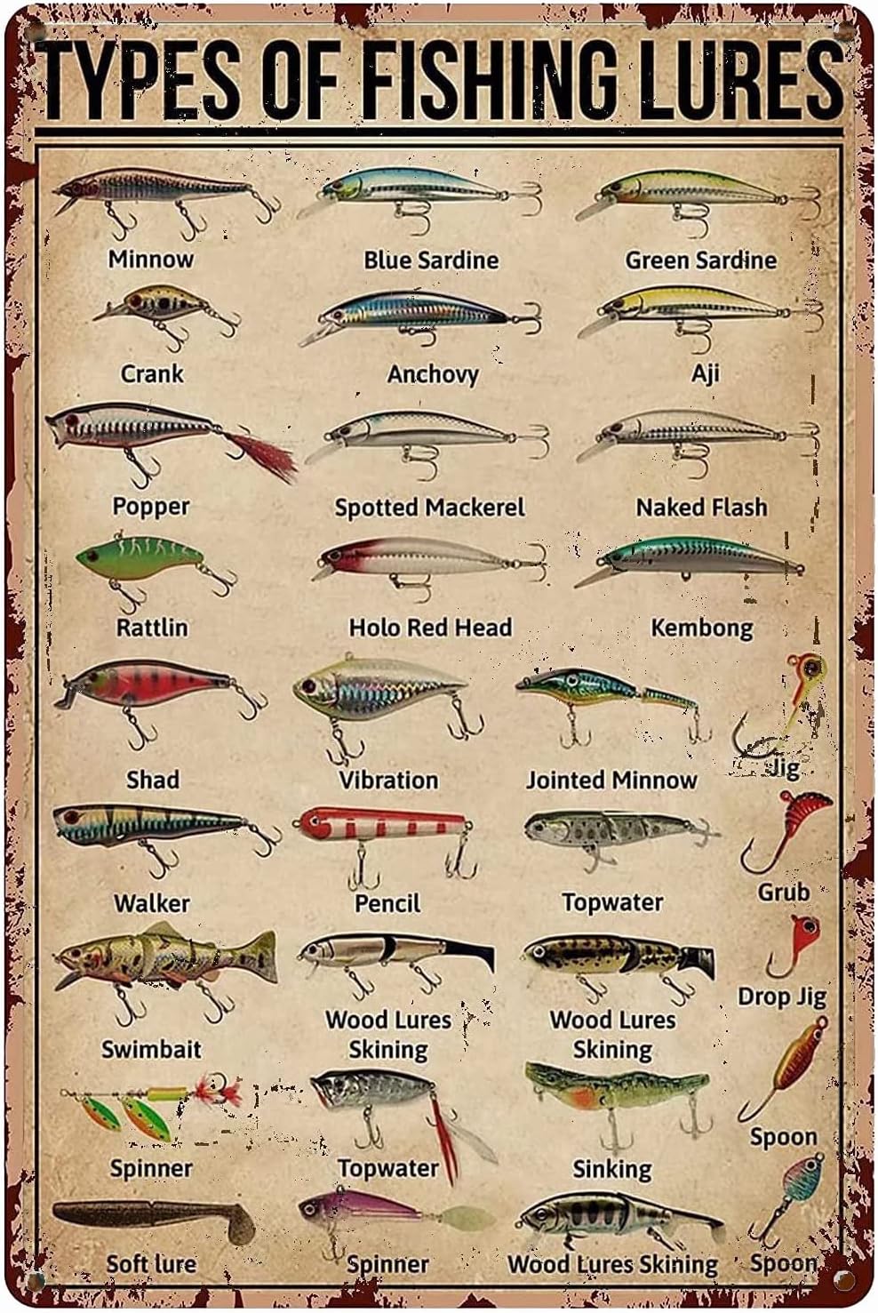 1d,TYPES OF FISHING LURES Know - Fishing Lure บทวิจารณ์และราคา
