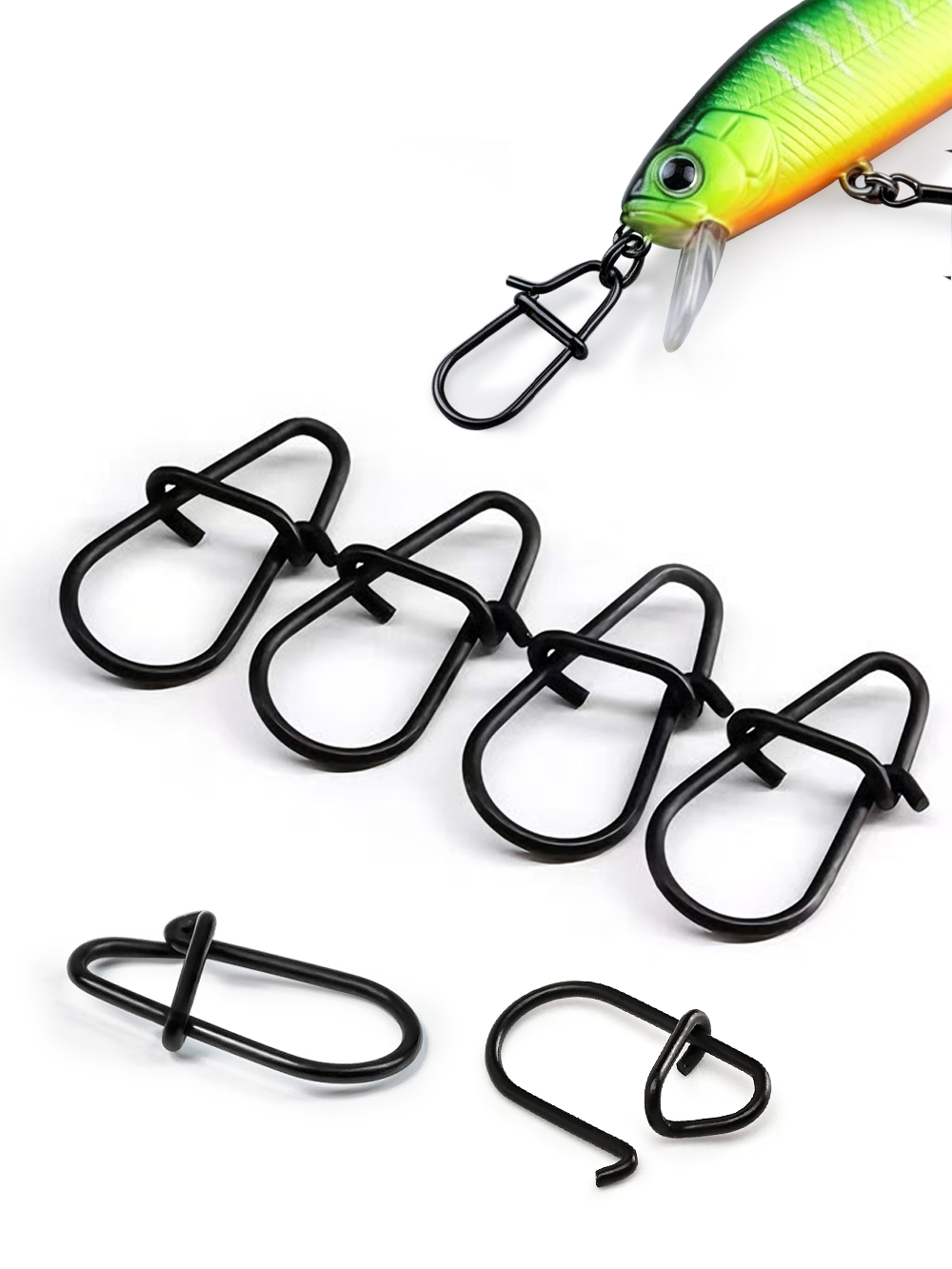 GOBAIT 100Pcs Black Stainless  - Fishing Equipment Tackle บทวิจารณ์และราคา