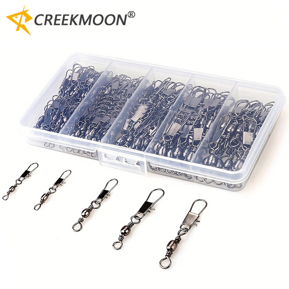 100Pcs/Lot 4#6#8#10#12# Swivel - Fishing Equipment Tackle บทวิจารณ์และราคา
