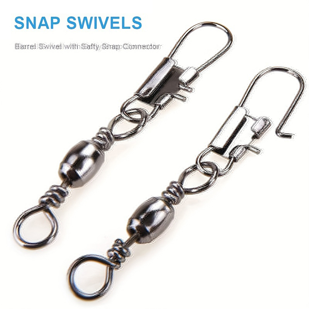 100Pcs/Lot 4#6#8#10#12# Swivel - Fishing Equipment Tackle บทวิจารณ์และราคา