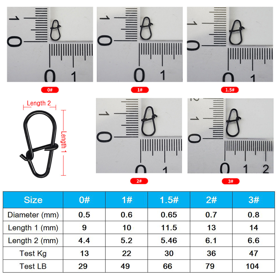 50Pcs Crankbait Snaps Stainles - Fishing Equipment Tackle บทวิจารณ์และราคา