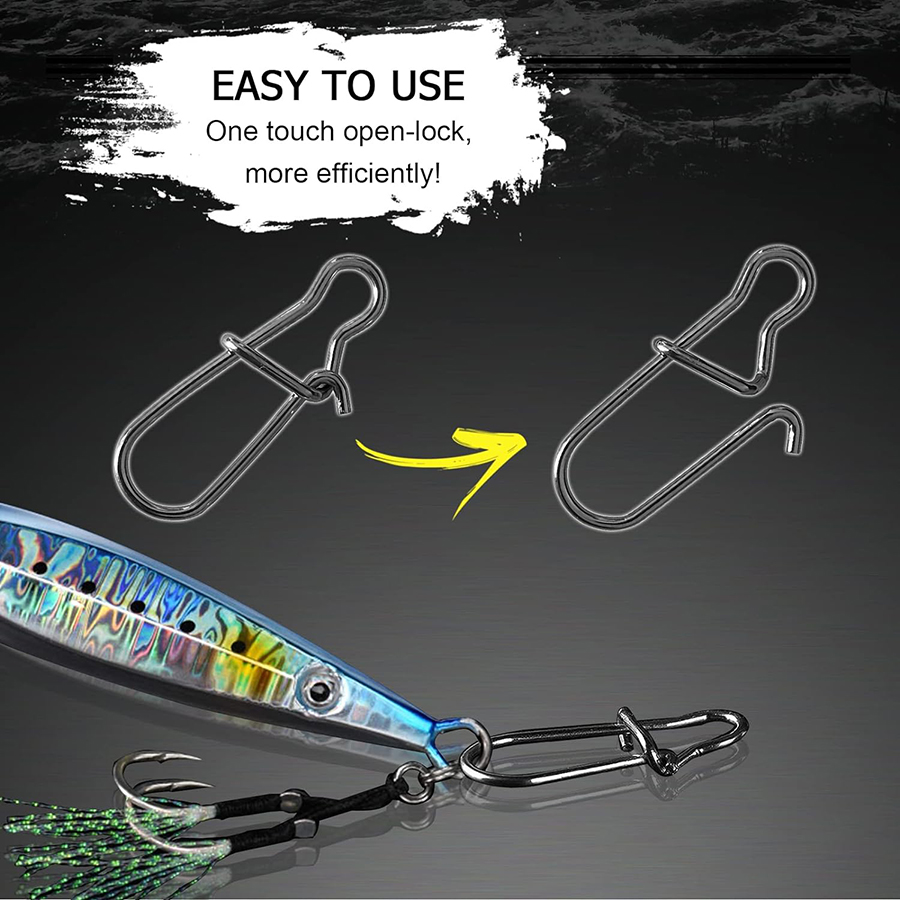 50Pcs Crankbait Snaps Stainles - Fishing Equipment Tackle บทวิจารณ์และราคา