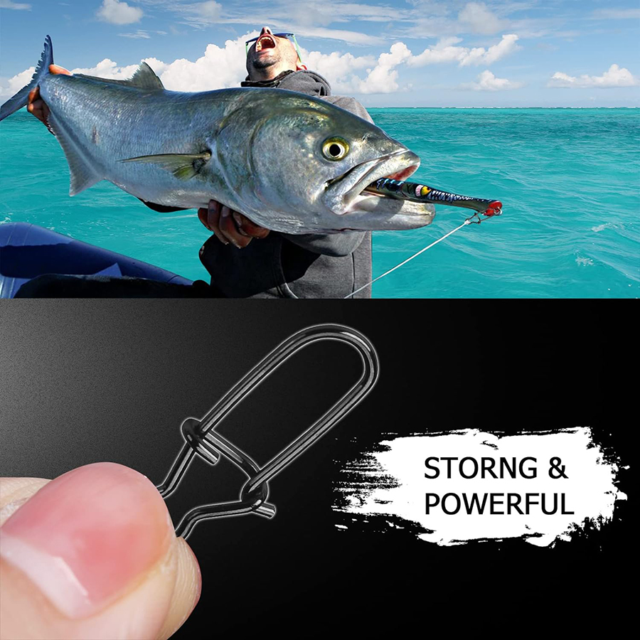 50Pcs Crankbait Snaps Stainles - Fishing Equipment Tackle บทวิจารณ์และราคา