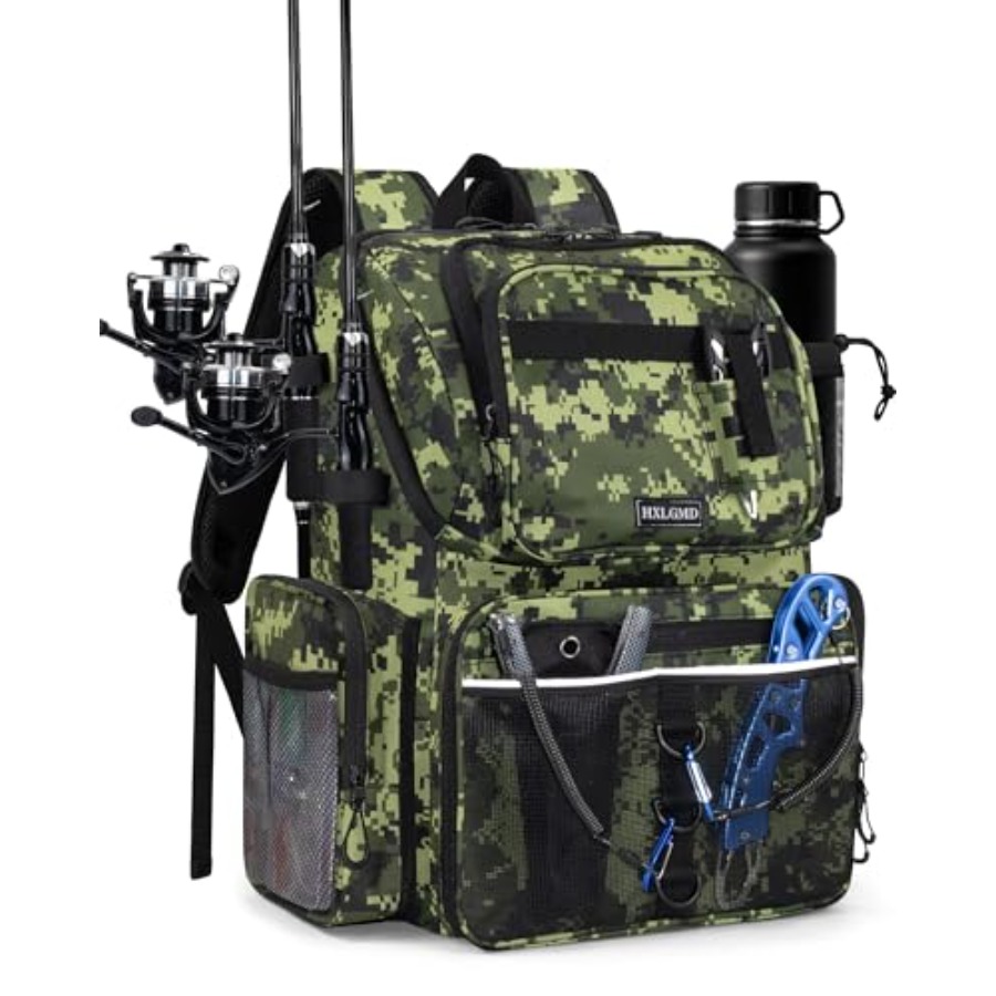 Fishing Backpack with Rod Hold - Fishing Equipment In บทวิจารณ์และราคา