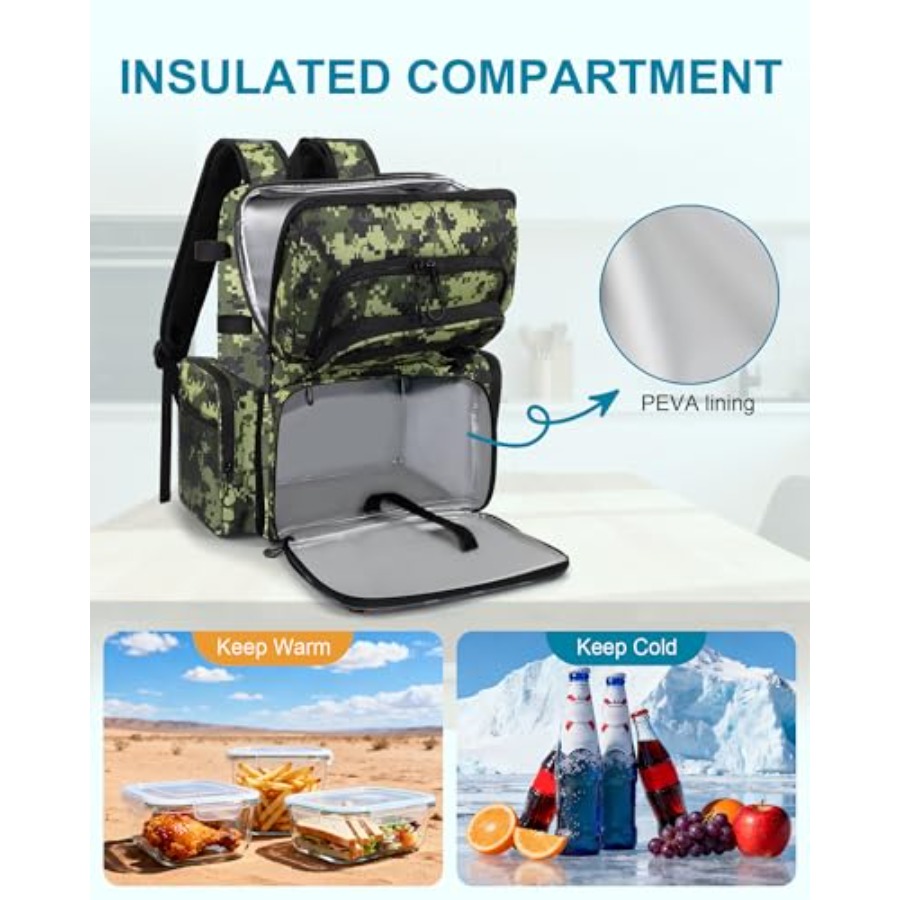 Fishing Backpack with Rod Hold - Fishing Equipment In บทวิจารณ์และราคา